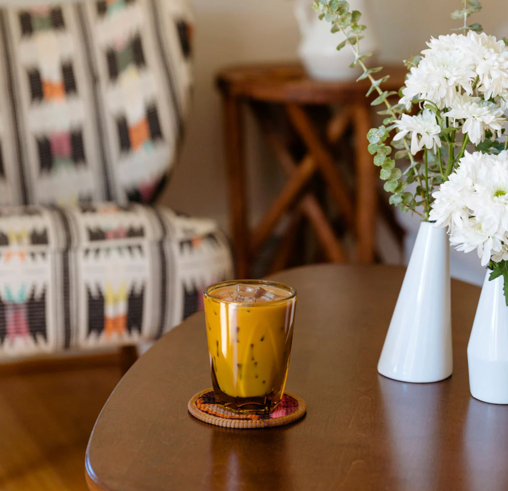 coffee on a table